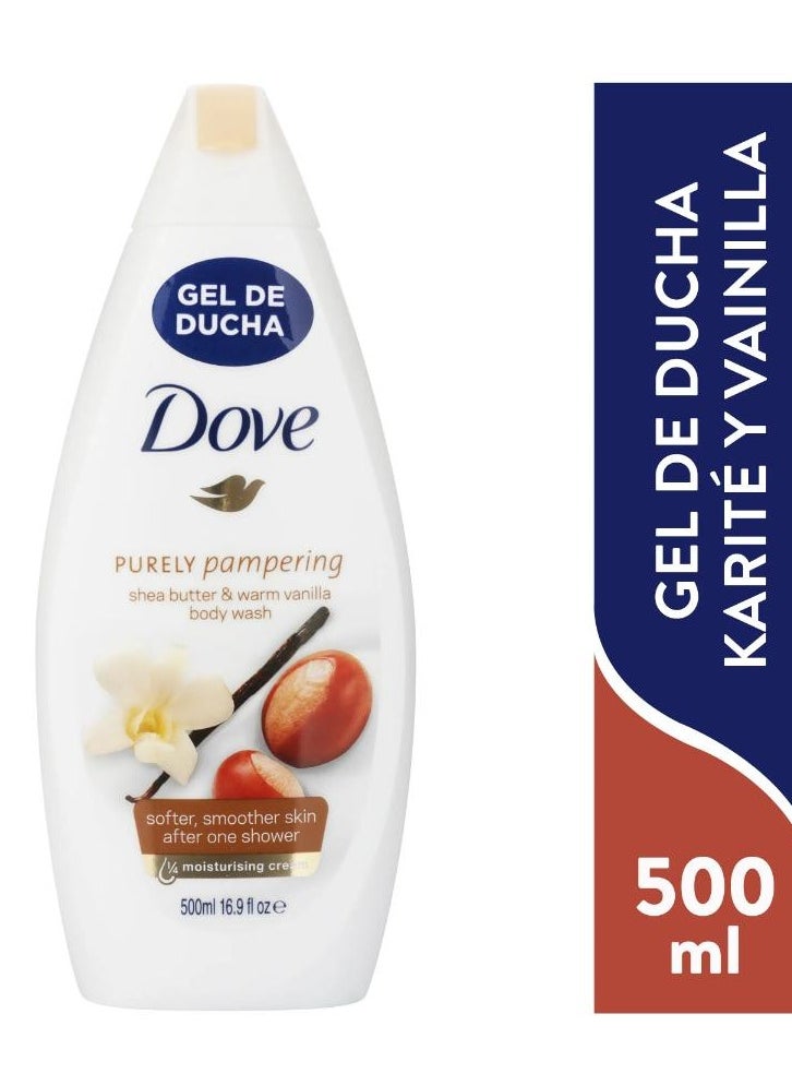 Dove - Purely Pampering Shea Butter And Warm Vanilla Body Wash 500 ML - Image 1