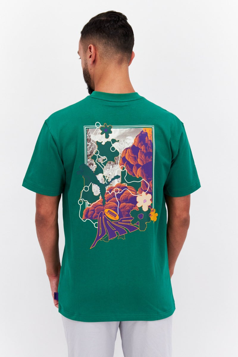 Puma x Perks And Mini Men Sportswear Fit Short Sleeve Training T-Shirt, Green - Image 2