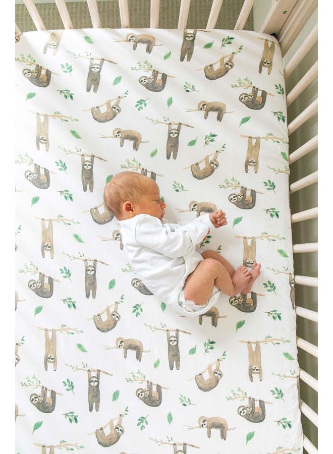 Copper Pearl Premium Fitted Knit Crib Sheet/Toddler Sheet Noah - Image 5