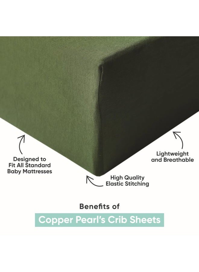 Copper Pearl Premium Fitted Knit Crib Sheet/Toddler Sheet Noah - Image 2