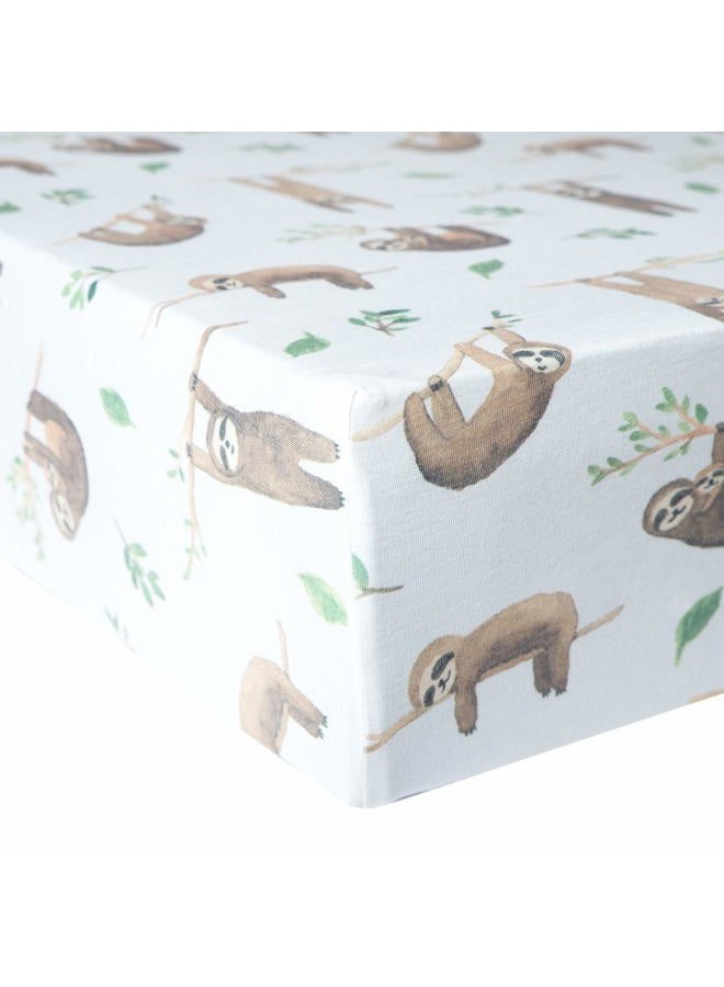 Copper Pearl Premium Fitted Knit Crib Sheet/Toddler Sheet Noah - Image 1