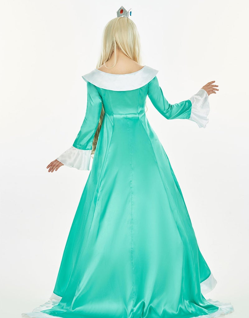 miccostumes Womens Anime Costume Princess Cosplay Kawaii Dress and Crown with Crinoline (L, GREEN) - Image 4