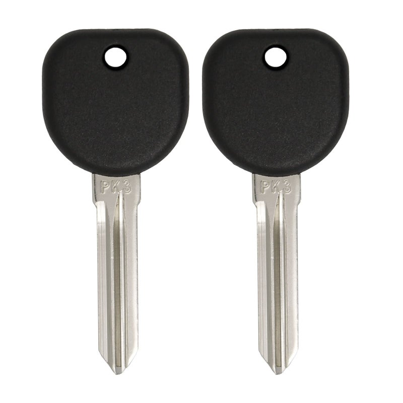 Keyless2Go Replacement for New Uncut PK3 Transponder Ignition Car Key B107 PT04 2 Pack