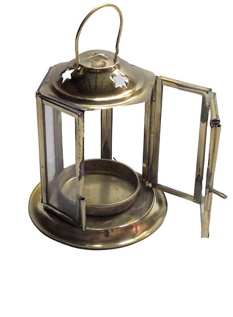 Royal Ramadan Eid Handmade Lantern Tea Light For Perfect Stylish Home Gold 15 Centimeter - Image 2