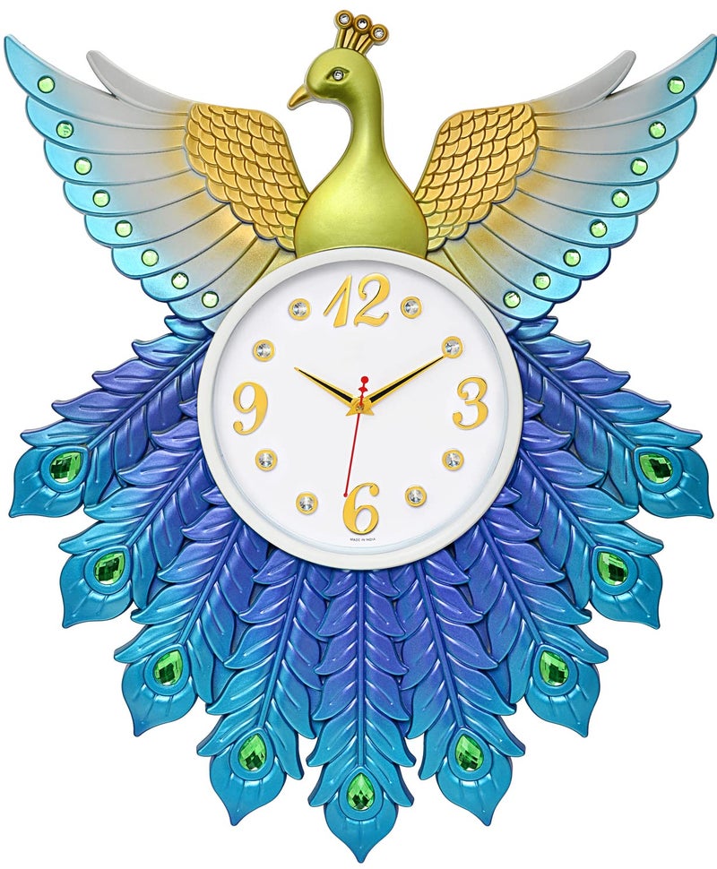 Harbour Analog Latest Stylish New Models Wall Clock for Home Living Room Hall Bedroom (Size Height 58 CM X Width 48 CM)- Home Decor Big Size Wall Clock Mz 921 LBH 3 - Image 2