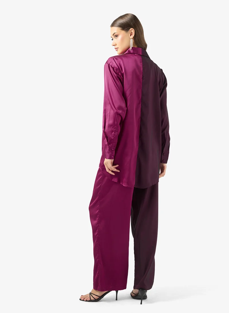 جولدن ابل طقم قطعتين بألوان متداخلة