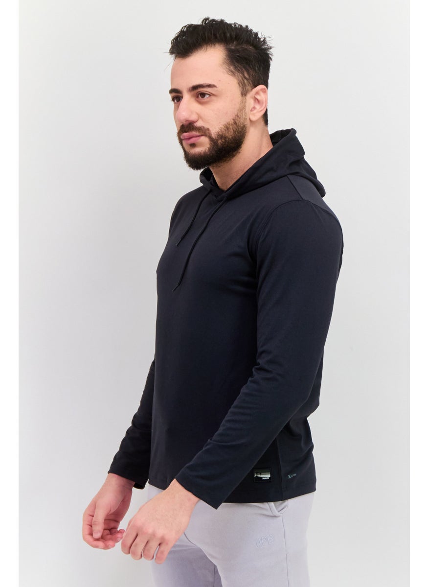 Hurley Men Sportswear Fit Long Sleeves Outdoor Hoodies, Black  - Image 2
