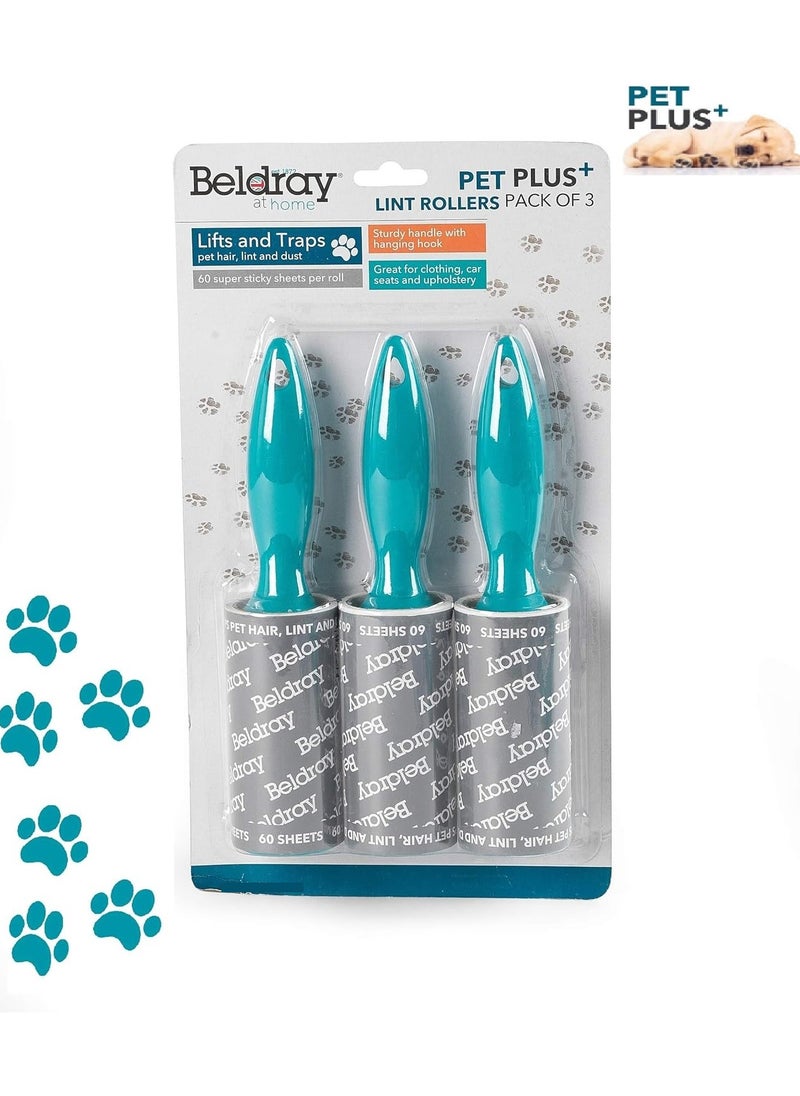 Beldray - Pet Plus+ Lint Roller Pack 3 Pcs Set - Image 1