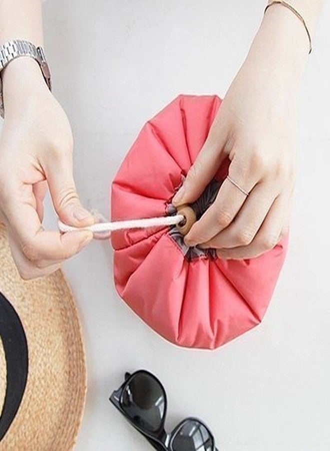 JELLEX Waterproof Round pouch Cosmetic Makeup Cosmetic Bag Pouch for Men and Women (Multi Color)(pack of 1) - Image 4
