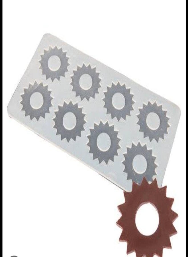 MoldBerry Garnish Mould Garnishing Mould Making Silicone Mould Jagged Round Shape Garnish Mould Chocolate Garnish Mould Cake Decoration Mould Flexible Reusable Garnish mould Safe Making Homemade Mould - Image 1