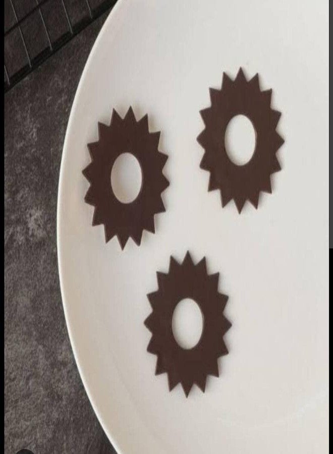MoldBerry Garnish Mould Garnishing Mould Making Silicone Mould Jagged Round Shape Garnish Mould Chocolate Garnish Mould Cake Decoration Mould Flexible Reusable Garnish mould Safe Making Homemade Mould - Image 4