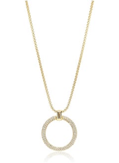 Esprit Women's Peribess Brass White Cubic Zirconia Circle Pendant Necklace, Yellow Gold - pzsku/ZF99A41F5A2C4B44C2D7EZ/45/_/1716445345/c9c2cf7d-1ff6-4ca9-96a8-46df9798bdc3