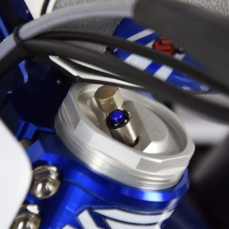 SCAR Fork Air Bleeder Bleed Valves M4x0.7mm Compatible with KTM HUSQVARNA GASGAS WP - Blue - Image 3