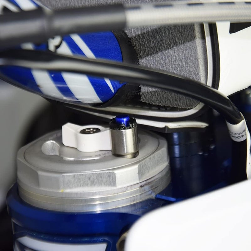 SCAR Fork Air Bleeder Bleed Valves M4x0.7mm Compatible with KTM HUSQVARNA GASGAS WP - Blue - Image 2
