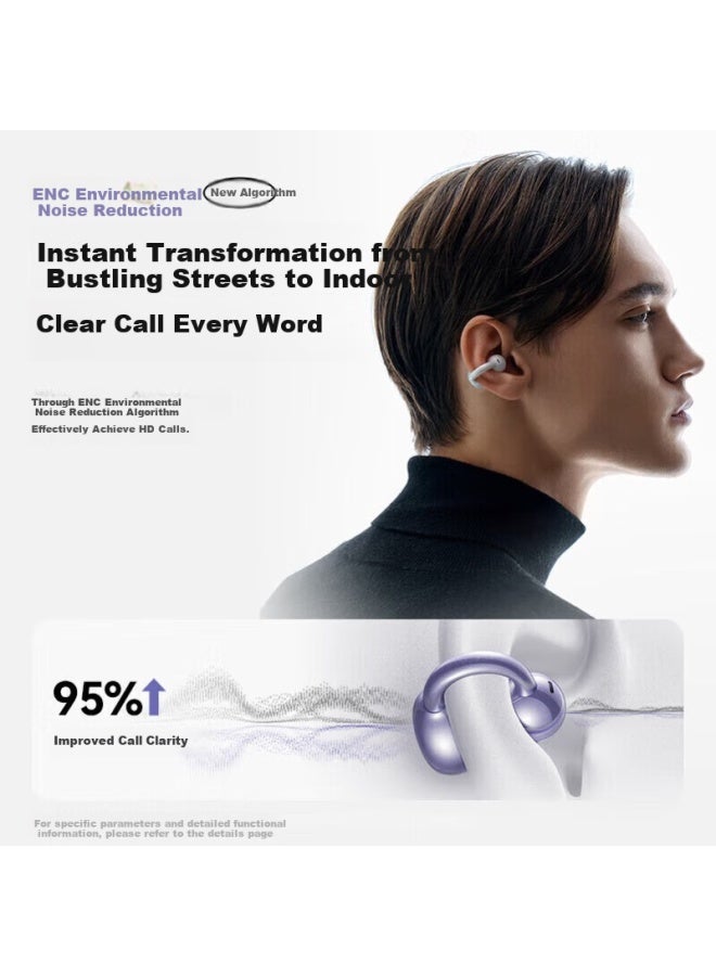 Sanag S7s Ai Bone Conduction Bluetooth Earphones Concept Ear-hook Earphones Noise Reduction Wireless Translation Ai Sports Open-fit Compatible With Huawei Xiaomi Apple Rose Gold - Image 4