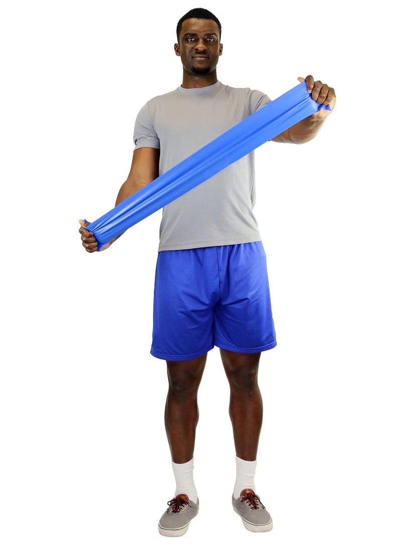 Cando Cando Low Powder Exercise Band, 50 Yard roll, Blue: Heavy - Image 2