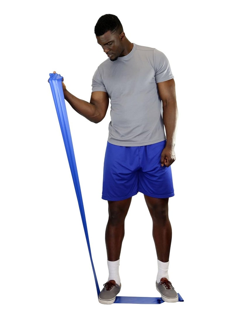 Cando Cando Low Powder Exercise Band, 50 Yard roll, Blue: Heavy - Image 3