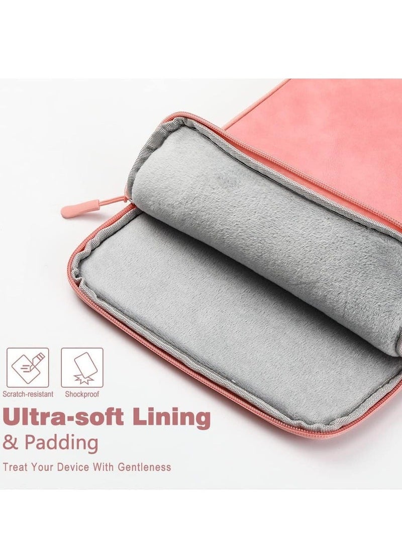 Y&D 9-11 Inch Tablet Sleeve Bag Carrying Case for iPad Pro 11 2021-2018, Air 5/4 10.9, 10.2, Galaxy Tab A8 10.5/Tab S8 11", Surface Go 2/1, Protective with Pocket, Pink  - Image 4