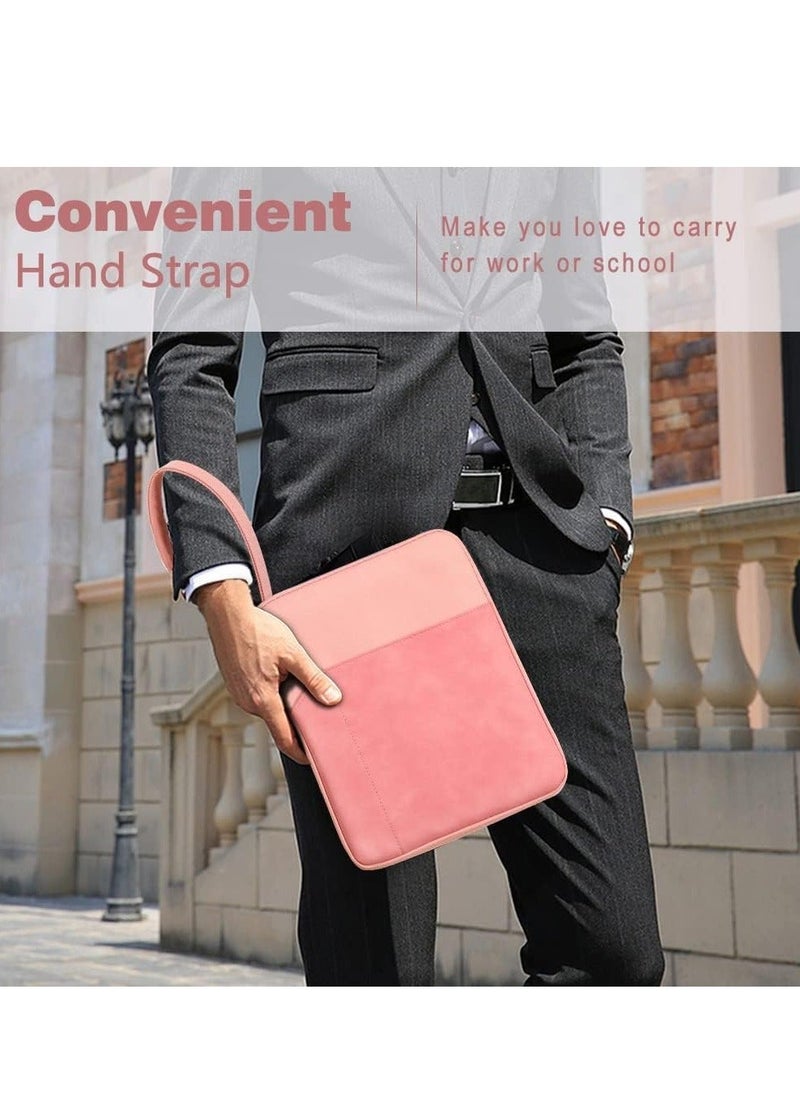 Y&D 9-11 Inch Tablet Sleeve Bag Carrying Case for iPad Pro 11 2021-2018, Air 5/4 10.9, 10.2, Galaxy Tab A8 10.5/Tab S8 11", Surface Go 2/1, Protective with Pocket, Pink  - Image 5