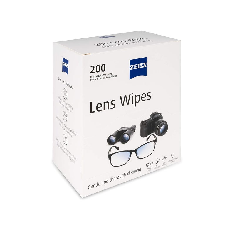 Zeiss Lens Wipes 200 Count- Pack of 1| Lens Cleaner - Perfect for Spectacles, Eyeglasses, Sunglasses, Camera Lenses, Binoculars and all other lenses - Image 2