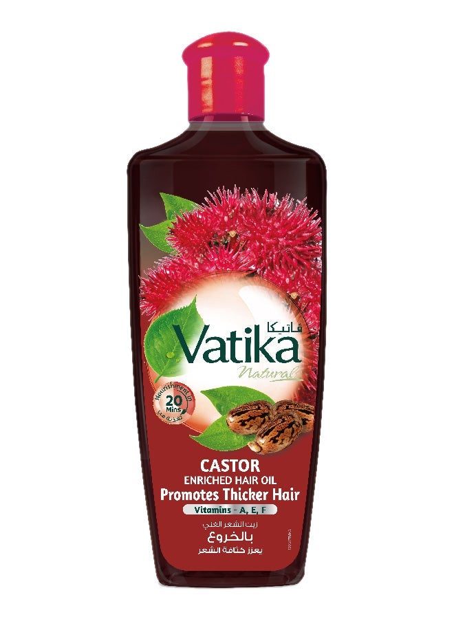 Dabur Castor Enriched Hair Oil For Thicker Hair 200ml - Image 2