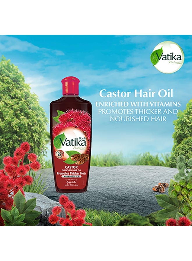 Dabur Castor Enriched Hair Oil For Thicker Hair 200ml - Image 3