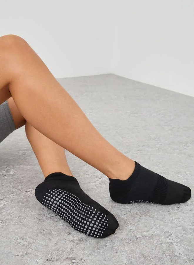Styli Styli Pack of 2 - Breathable Insert Silicon Base Tab Yoga Socks