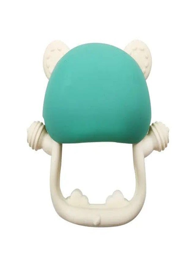 RUKAN Silicone Teething Toys 3 to 6 Months Soft, Anti Drop Teethers Baby Chew Toys, Helps Biting Skills Development BPA Free Safe Teether for Infants Tiger (Green) - Image 5