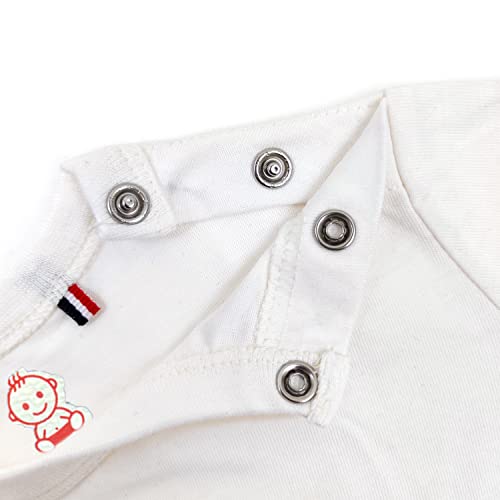 ARIEL Baby Boys & Baby girls Cotton Printed Round Neck Half Sleeve T-shirt & Short Latest Summer Clothing Sets (AR-BHALFSS-36-KATEMBBLSTR_Multicolor_3-6 months) - Image 3