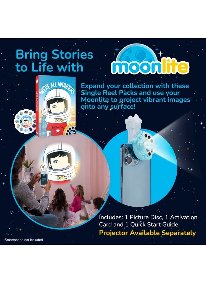 Moonlite - Storybook Reels For Flashlight Projector Kids Toddler We’Re All Wonders Single Reel Pack Story For 12 Months And Up - Image 1