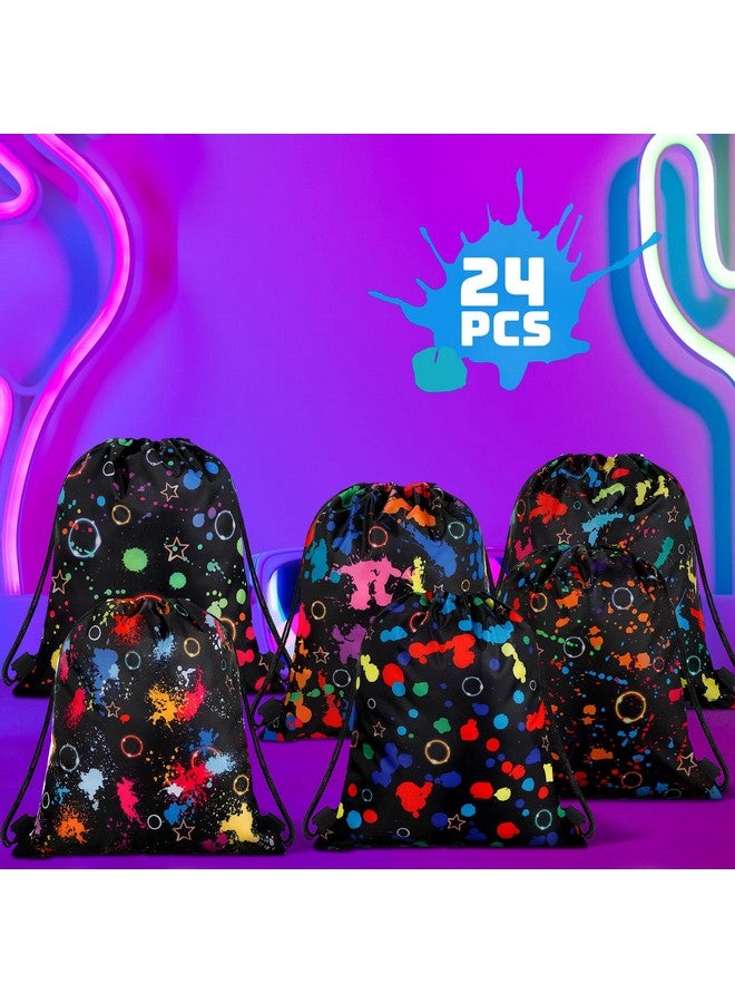 Marsui 24 Pcs Glowing Party Favor Drawstring Bags Gift Goodie Candy Favors Bags for Birthday Party Supplies - Image 3