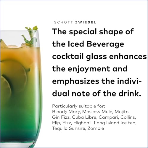 SCHOTT ZWIESEL Banquet Iced Beverage Cocktail Glass (Set of 6), Bar Glasses for Long Drinks, Dishwasher-Safe Machine-Made Tritan Crystal Glasses, Made in Germany(18 Ounce) - Image 3