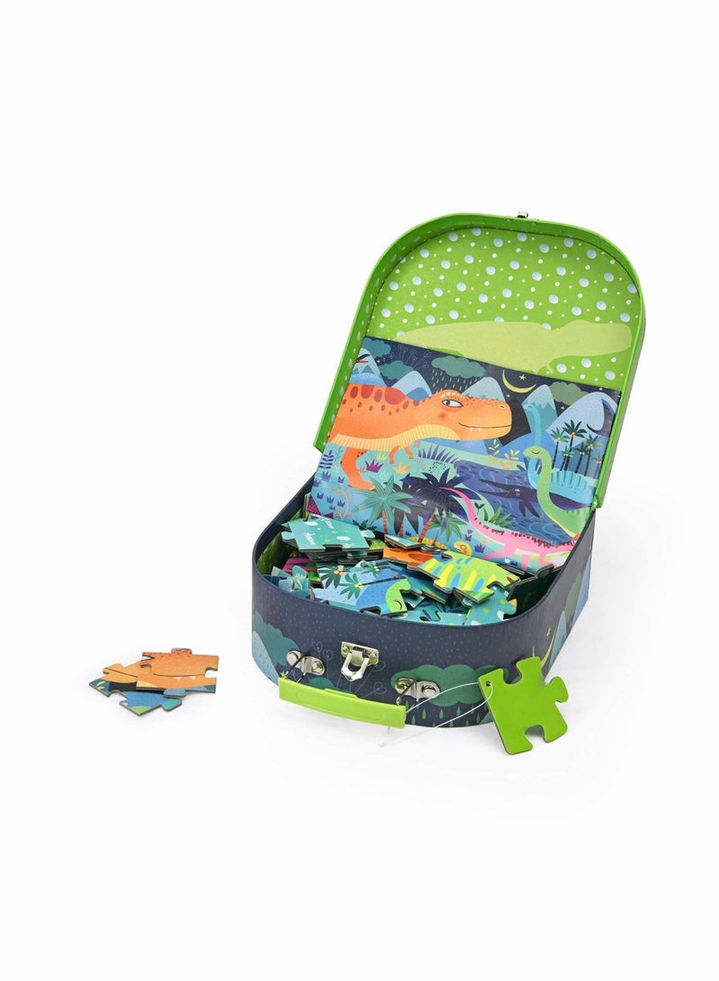 27.5 X 15.7 Puzzles for Kids Ages 4-8, Preschool Learning  Education Toys, Jigsaw 6-10, Toddler Floor Puzzle Games with Storage Box (Dinosaur Age Puzzle) - Image 4