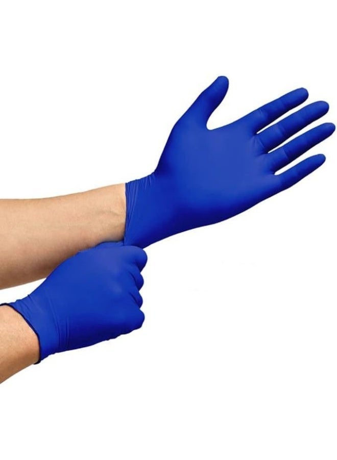 A pack of blue multi-use gloves for protection and comfort in every task. Keep your hands clean and protect you from germs while working, blue. - Image 1