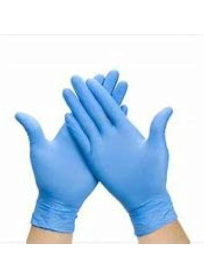 A pack of blue multi-use gloves for protection and comfort in every task. Keep your hands clean and protect you from germs while working, blue. - Image 2