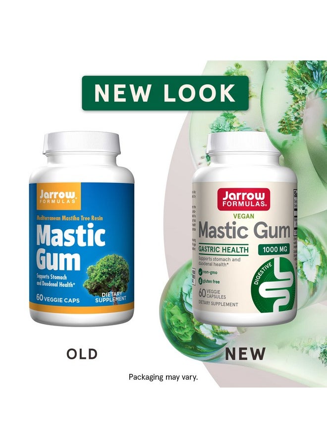 jarrow formulas - Mastic Gum 1000 Mg For Gastric Health 60 Veggie Caps Naturally Sourced Formula Supporting Stomach & Duodenal Health Dietary Supplement 30 Servings Vegan - Image 1
