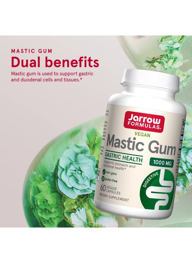 jarrow formulas - Mastic Gum 1000 Mg For Gastric Health 60 Veggie Caps Naturally Sourced Formula Supporting Stomach & Duodenal Health Dietary Supplement 30 Servings Vegan - Image 1