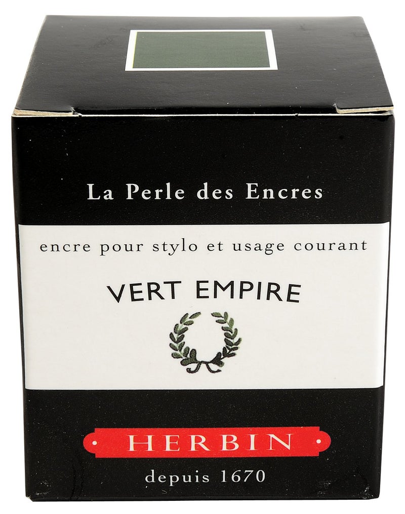 Jacques Herbin Herbin Fountain Pen Ink - 30ml Bottled - Vert Empire - Image 2