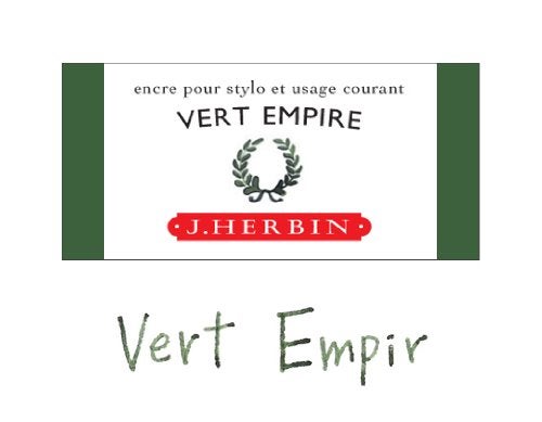 Jacques Herbin Herbin Fountain Pen Ink - 30ml Bottled - Vert Empire - Image 4