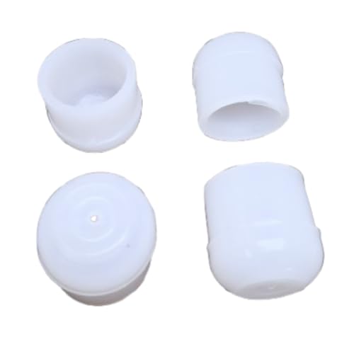 Natkam Round Plastic Outer Bush White (1 inch / 25mm), Floor Protector PVC end Cap/Bush/Shoe/Cover for Furnitures Like Chair, Stool or Table Legs. Inner Dia 25mm. (White Colour) (Pack of 20) - Image 1