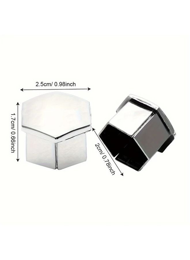 15pcs Premium ABS Polished Silvery Wheel Nut Caps Compatible with Peugeot 308 307 207 508 3008 Citroen C5 C4l C2 - Image 2