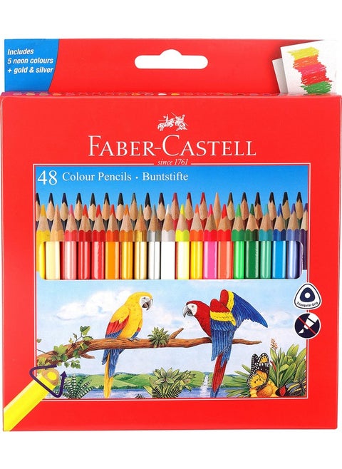 48 Triangular Colour Pencils