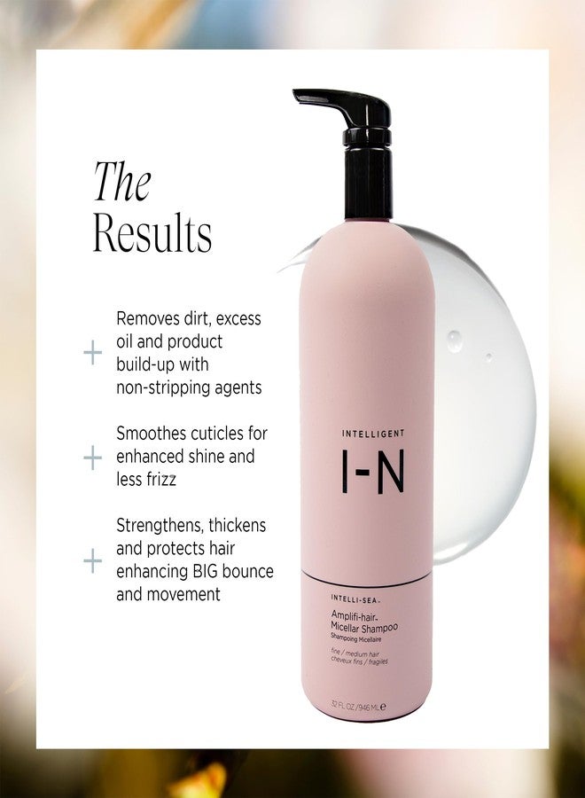 Intelligent Nutrients Amplifi-hair Micellar Shampoo, Plant-Powered Volumizing Shampoo for Fine Hair, Vegan Formula, 32 Oz - Image 3