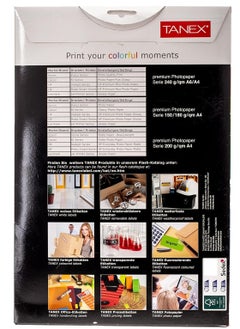 TANEX 10-Premium White High Glossy Photo Paper 150gsm Thickness A4 Size  - Image 2
