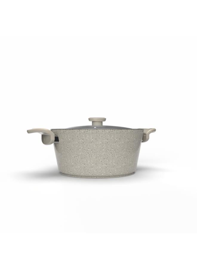 Top Chef Granit Pot 28 Cm Beige (Suitable For Induction) - Image 1