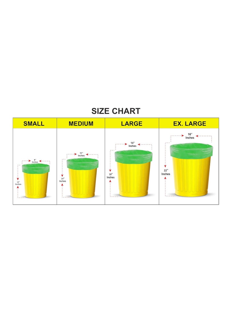 shalimar Shalimar Premium Garbage Bag (Lavender Fragrance) – 180 Bags (6 Rolls) – 48 x 53 cm – Fits 8 to 13 Gallon Bins  – Leak-Proof Trash Bags, Green  - Image 2
