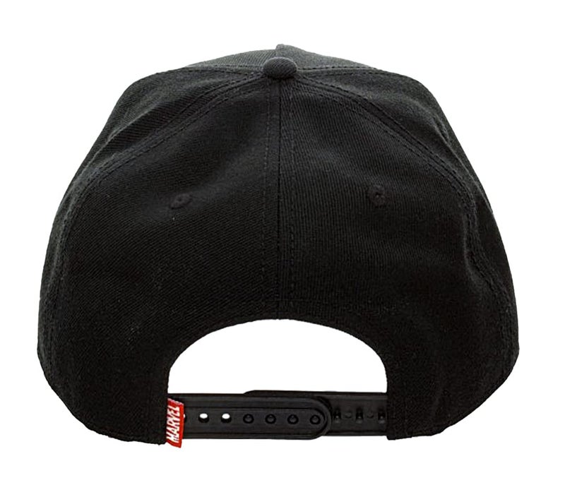 Bioworld Marvel Comic Logo Sublimated Bill Snapback Cap Hat Black - Image 2