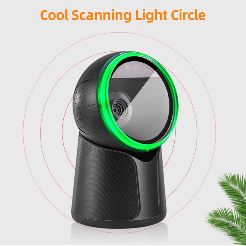 Wired Barcode Scanner: White ABS Shockproof Shell - Plug And Play No Tedious Setting COMS Sensor Auto-sensing Quick Recognition for Retail Inventory Management - Image 2