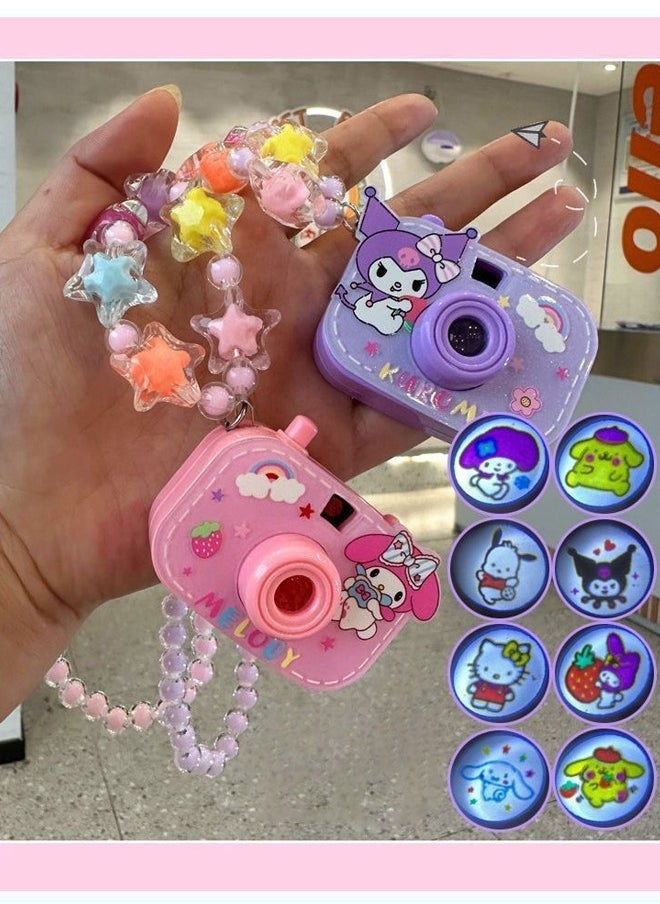 rocooart 2 Piece Set Hello Kitty Children's Necklace, Cartoon Beaded Bracelet for Girls, Jewelry Set, Projection toy Jewelry Necklace for Girls  - Image 3