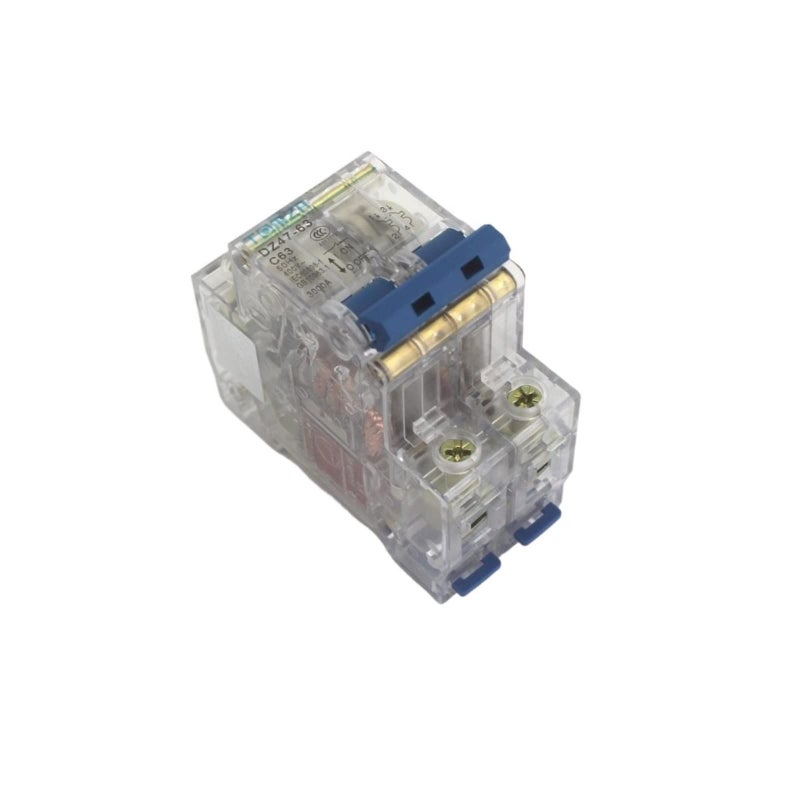 Transparent Case 2 Pole 63A Mini Circuit Breaker MCB DP - Image 2